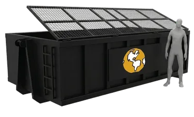 12 Yard Bin with Lid